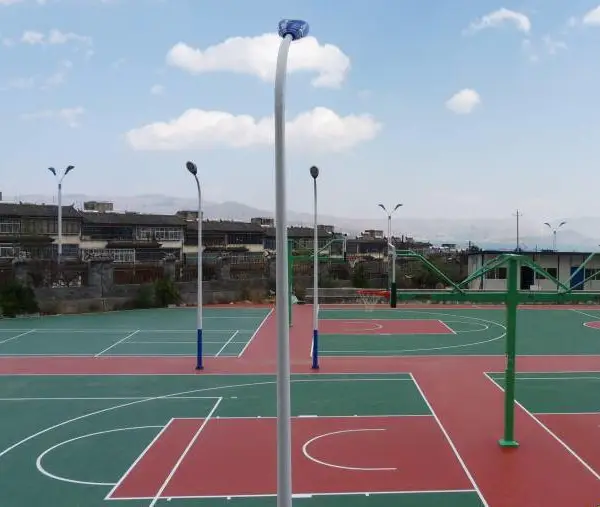 温州市半预制型硅PU篮球场建设 透气型球场施工
