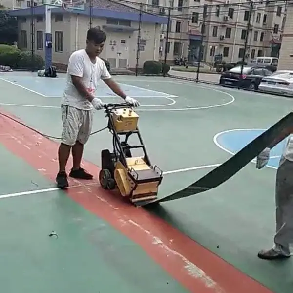 电动手推式铲削机 pu运动场铲皮机 塑胶场地涂材铲除机