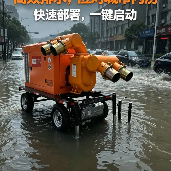 杂污水输送自吸排涝泵300立方果园灌溉抗旱抽水设备