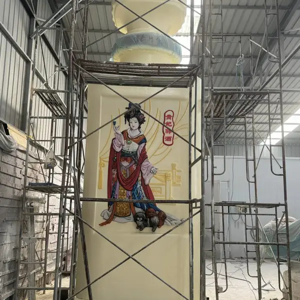 玻璃钢花车雕塑定制 游乐场主题雕塑 大连雕塑厂家现货供应