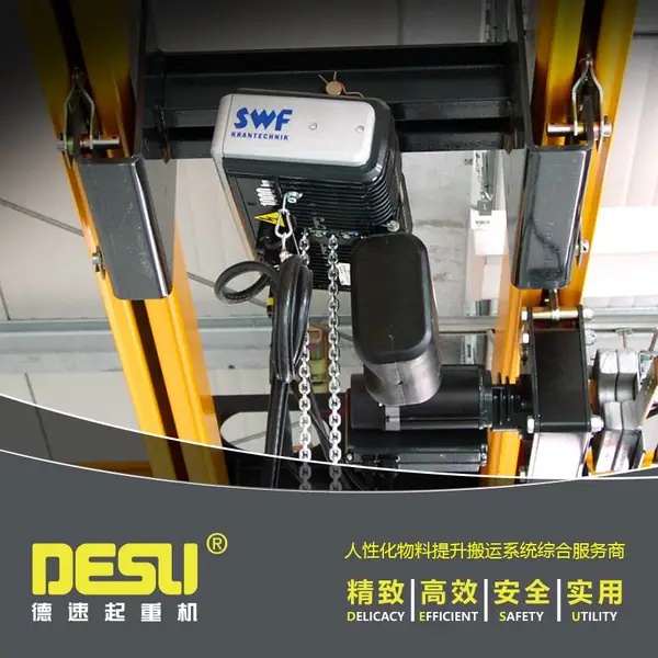 SWF速卫科尼环链钢丝绳葫芦 低净空欧式起重机 欧式电动葫芦