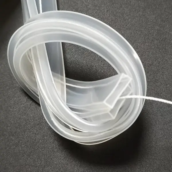 耐高温LED灯条套管_LED导光条硅胶防水套管_跑马流光灯硅胶套管
