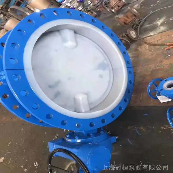 D371F4-16C DN350对夹式衬氟蝶阀 化工管道专用蝶阀