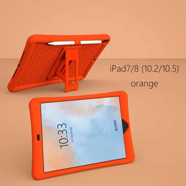 2020双色支架适用全包iPad7/8 10.2/10.5通用保护套现货PC+硅胶iPad保护套