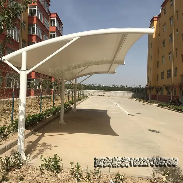 供应陕西汉中市南郑区膜结构车棚雨棚