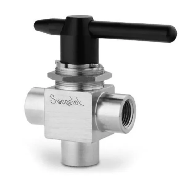 美国世伟洛克316不锈钢6mm卡套三通球阀SS-43GXS6MM