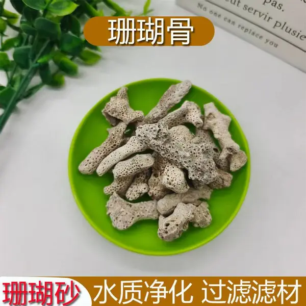 供应 过滤滤材用珊瑚砂 调节PH值用 珊瑚骨 鱼缸造景底砂 珊瑚石