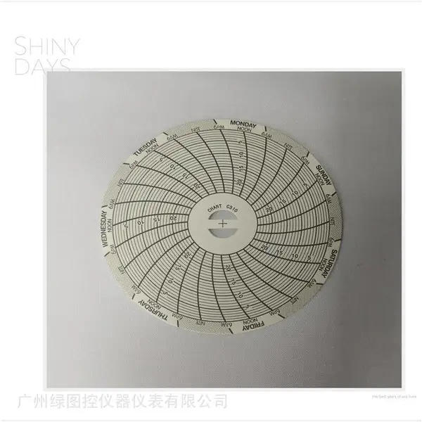 供应冷链专用美国DICKSON迪克森SC387温度圆图记录纸C310