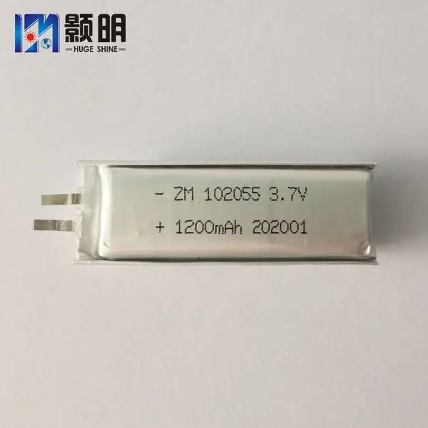 颢明 长条形电池 102055 3.7V1200mAh 驱蚊灯 点读笔 行车记录仪三元锂电池