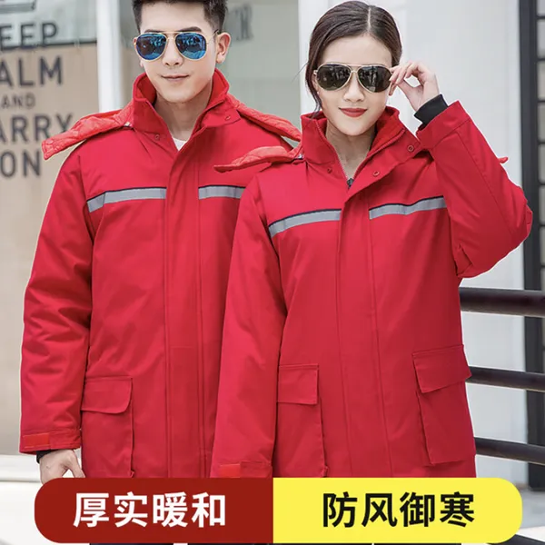 全棉防静电棉服 加油站防静电棉袄 防静电防寒服 防静电棉衣