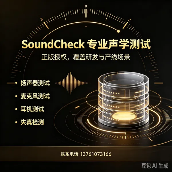 SoundCheck Software ��Ƶ�źŷ������� �ɱ�̲��� �Զ��� ���ݱ��� ֧����ѵ