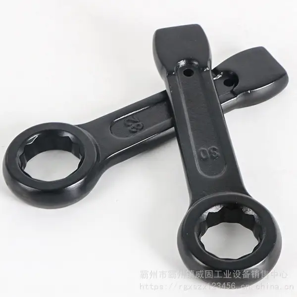 重型直柄敲击扳手锤击烟斗型扳手凸型敲击梅花扳手锤击呆头敲打扳手威固
