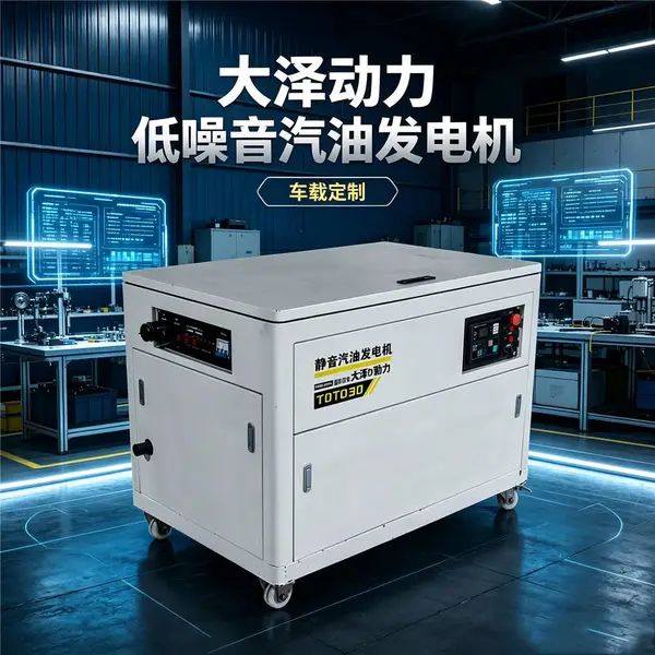 30kw汽油发电机停电自启动干接点启动供电基站