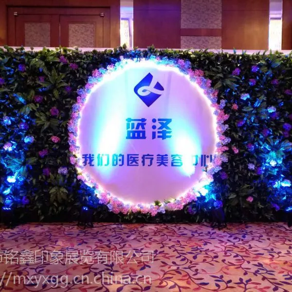 深圳会务桁架背景、喷绘背景安装一搭建
