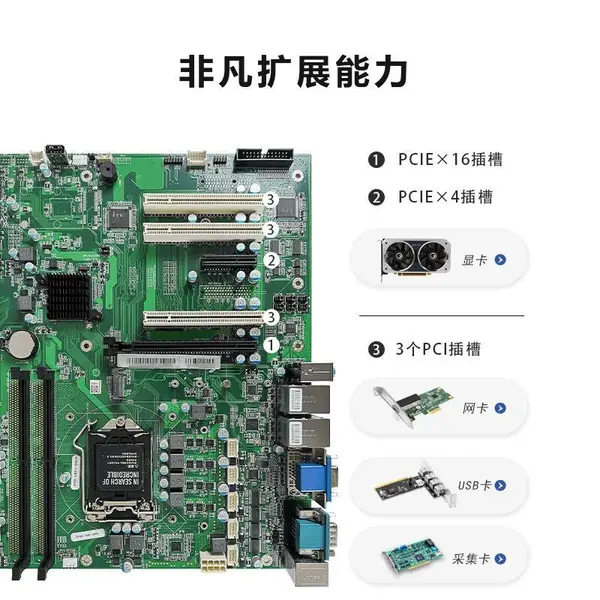 GITSTAR集特 酷睿9代工控机IPC-610L机器视觉工业电脑主机