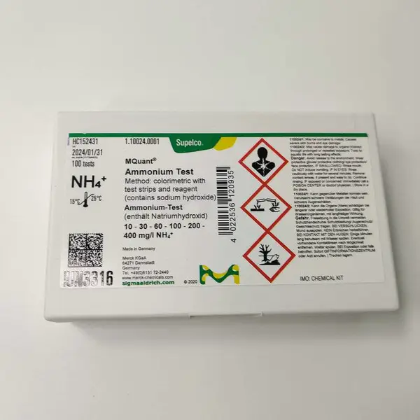 �¹�Ĭ��Merck������ֽ1.10024����10-400mg/LĬ����ֽ100��/��