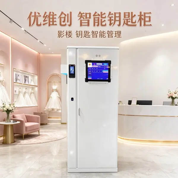 优维创人脸识别婚纱影楼智能钥匙柜礼服间钥匙管理rfid自动记录
