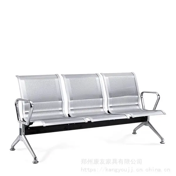 不锈钢机场等候椅三人位诊所输液椅公共车站椅