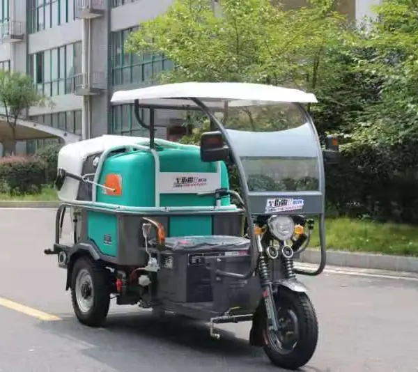 电动冲洗雾炮车 街道马路栏杆冲洗洒水车 物业小区广场高压清洗机