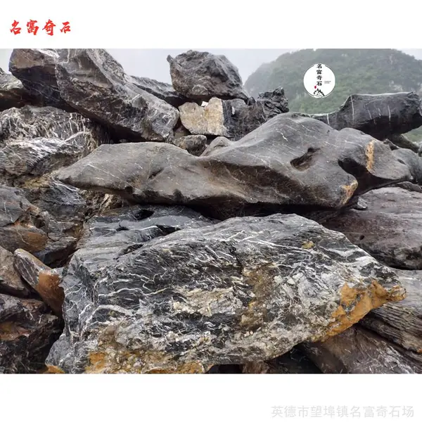 苏州景观石材市场,太湖石造景原材料,假山鱼池围边常用石材