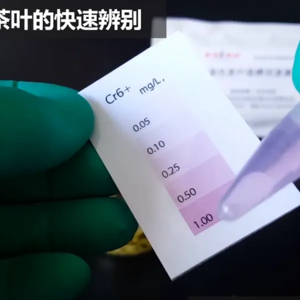 染色茶叶美术绿检测方法 茶叶中铬快速检测试剂盒现货 20支/包