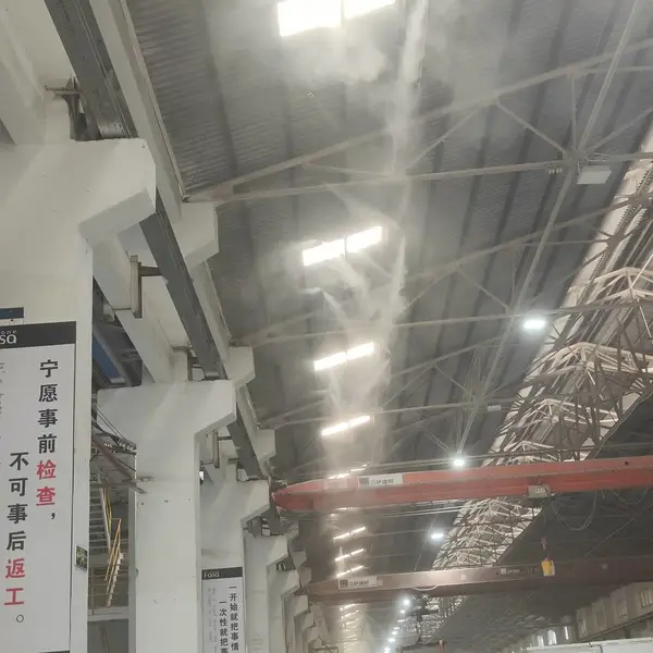 专业承接工业区雾桩降尘工程建材车间喷雾除尘高压细水雾治理