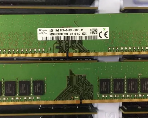 SK/现代8G DDR4 2400MHz 8GB台式机内存条PC4-19200U电压1.2V全新