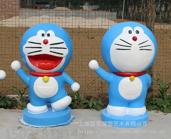 广西雕塑厂家 卡通哆啦A梦雕塑 动漫主题雕塑 来图定制