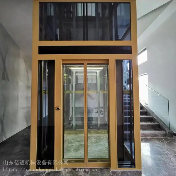 定制家用 二层别墅 小型电梯三四五层电梯 无机房轿厢配装潢 经济型自建房电梯