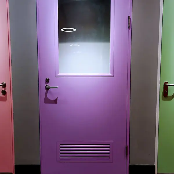 上海钢质防火百叶门具有散热通风功能,内外皆可透视,可根据需要设计制造!