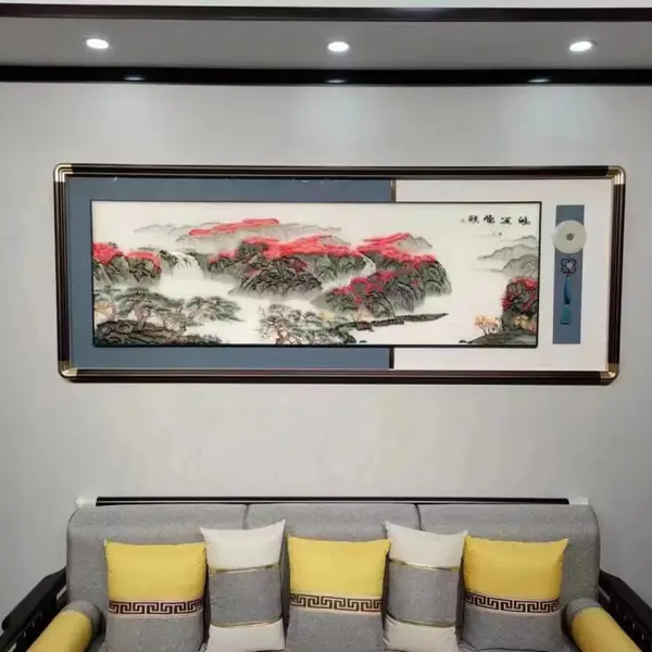 西安苏绣画生产厂家-恒泰刺绣画制作公司批发