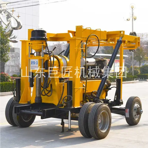 轮式液压钻机xyx-3型岩心钻机能打600米的地勘钻机专业打井设备
