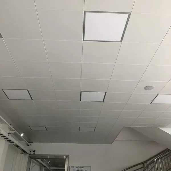 深圳厂房60X60吊顶铝扣板 白色平面铝合金扣板