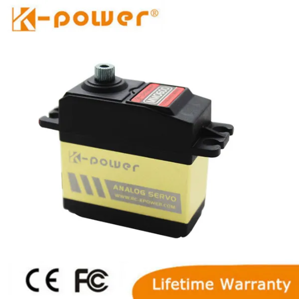 K-power 金属钛合金齿轮数字防溅水舵机 大扭力伺服器机器人