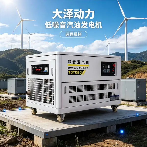 50kw汽油发电机无人值守RS485控制野外工程