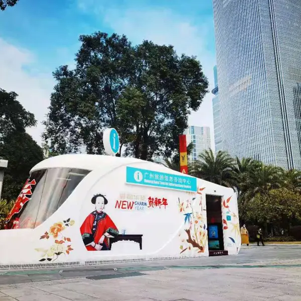 玻璃钢外壳 异形展览宣传车 户外广场景观自营工厂