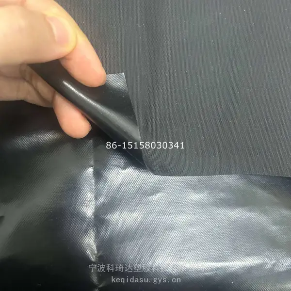0.5毫米一面光面一面细纹耐磨海帕龙橡胶涂层布