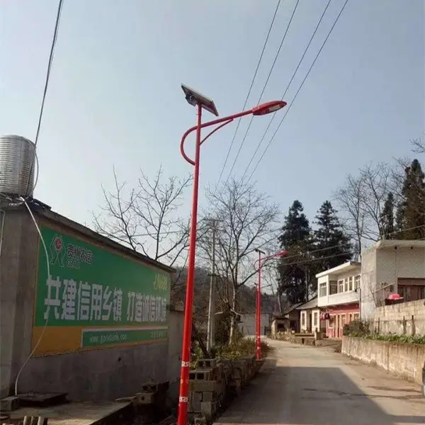 芯鹏达5050高亮光控农村4米5米6米100W太阳能道路灯款式多样化XPD-LD17