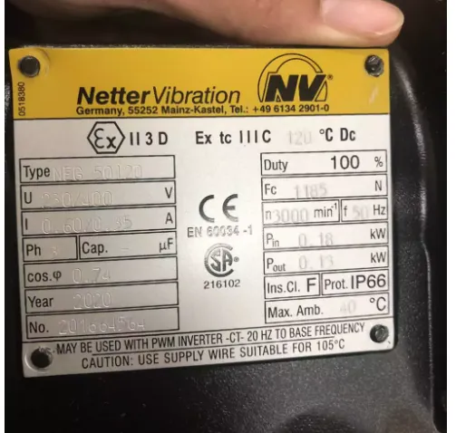 Netter电动振动器NEG 501140在狭小空间内构建输送系统