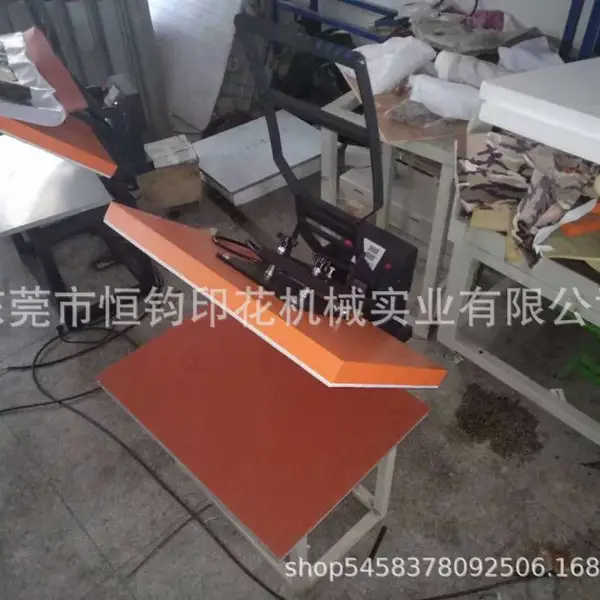东莞工厂手压烫画机 手动平面t恤印花机热烫机高压机60*80