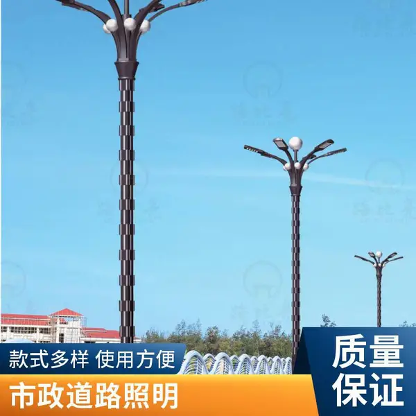 民族风路灯 厂家批发 古风造型 LED光源 6米高 公园亮化