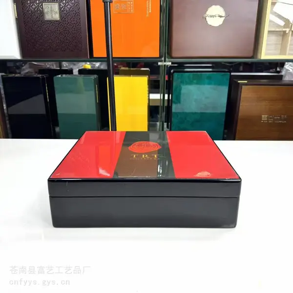 木盒子制作厂家 出口木盒包装 虫草参木盒包装 米醋木盒包装富艺木盒厂