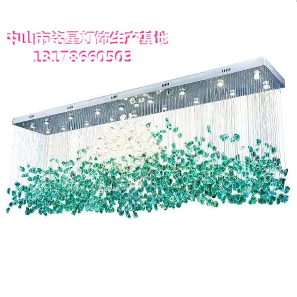 仿冰块水滴吊灯酒店别墅水晶灯工程售楼部大厅s商场大厅工程灯厂家直销灯具