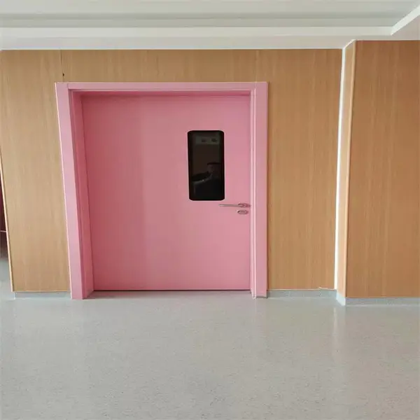哈顿医院病房门 钢制净化医用门 病房通道洁净门定制 厂家供应
