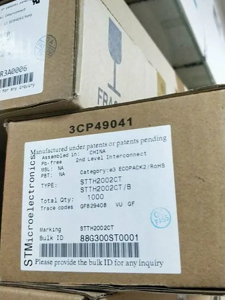 STTH2002CT ST意法 TO-220 快恢复二极管