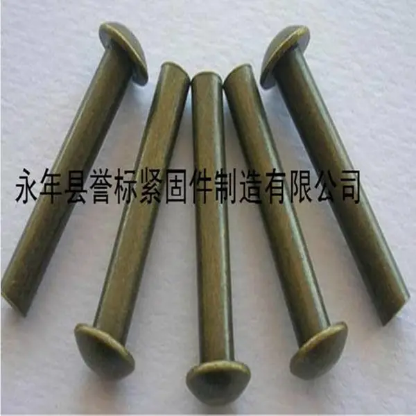 半圆头铆钉厂家-石标牌紧固件