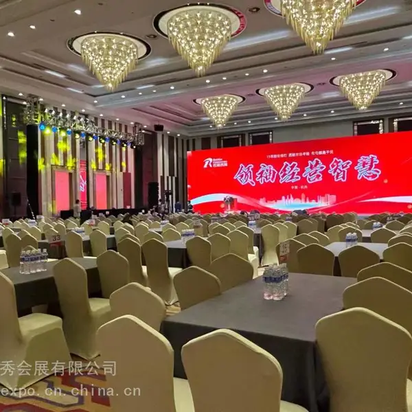 上海浦东会议桁架背景板搭建 舞台团演出设备租赁 喷绘背景板搭建