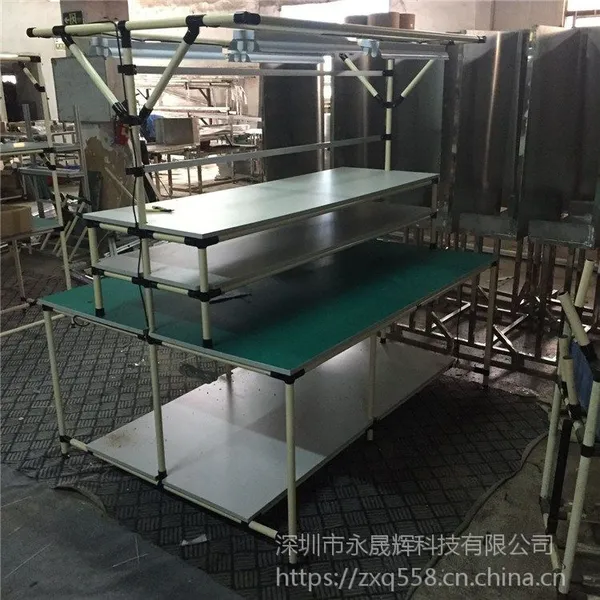 精益管物料货架生产线 精益管流水线工作台 解决方案