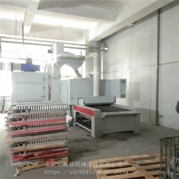 铝合金喷砂机_铝合金压铸件自动喷砂机_压铸铝合金自动喷砂机