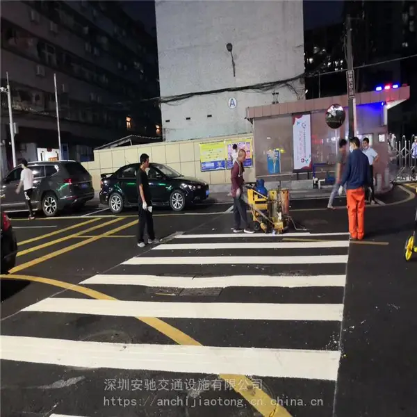 检测站热熔标线 道路划线